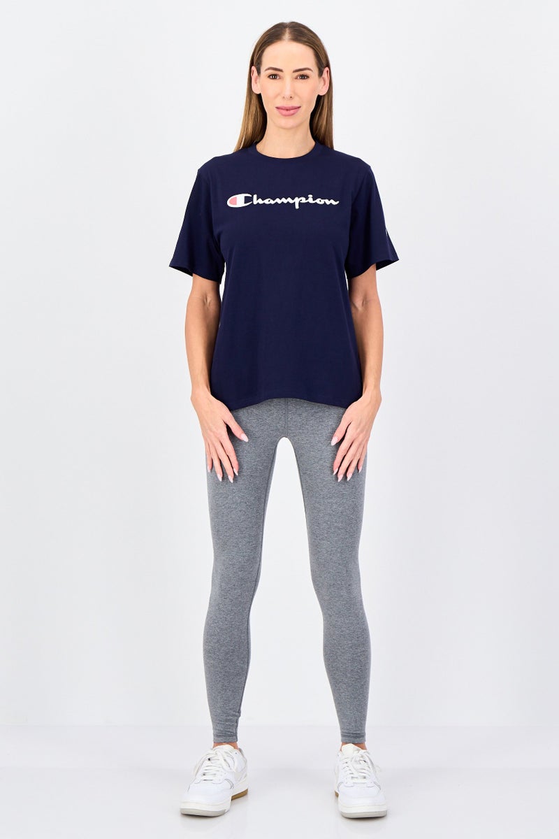 Champion Women Sportswear Fit Short Sleeve Outdoor T-Shirt, Navy - Image 2
